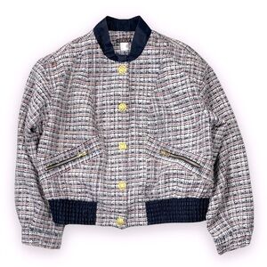 Contemporary Tweed Bomber